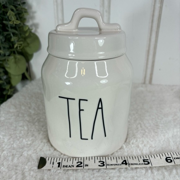 Rae Dunn TEA Canister Jar Ceramic Artisan Collection by Magenta Farmhouse Decor - Picture 6 of 7